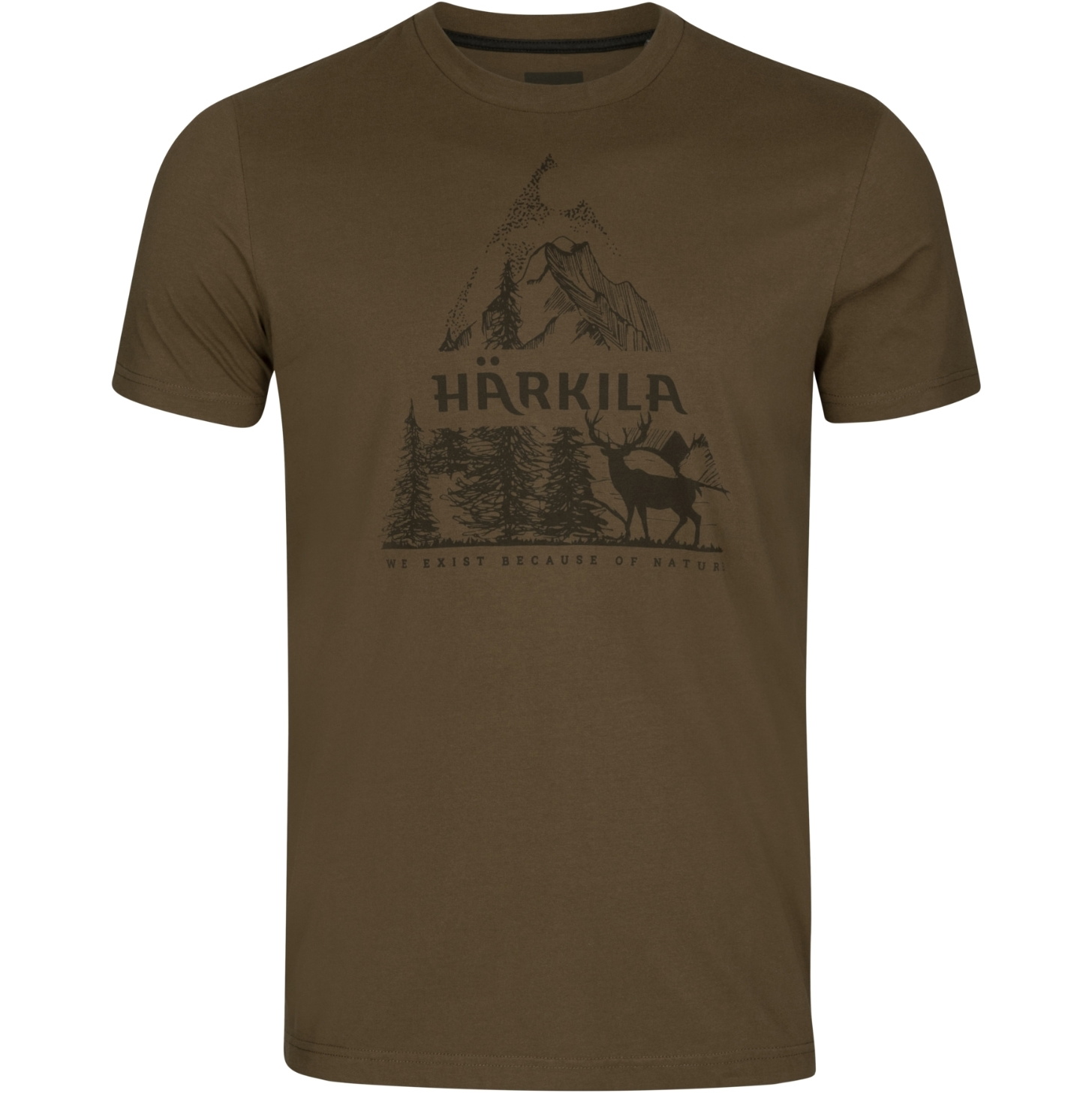 2024 Harkila Mens Nature Short Sleeve T-Shirt 1022800290014 - Willow Green
